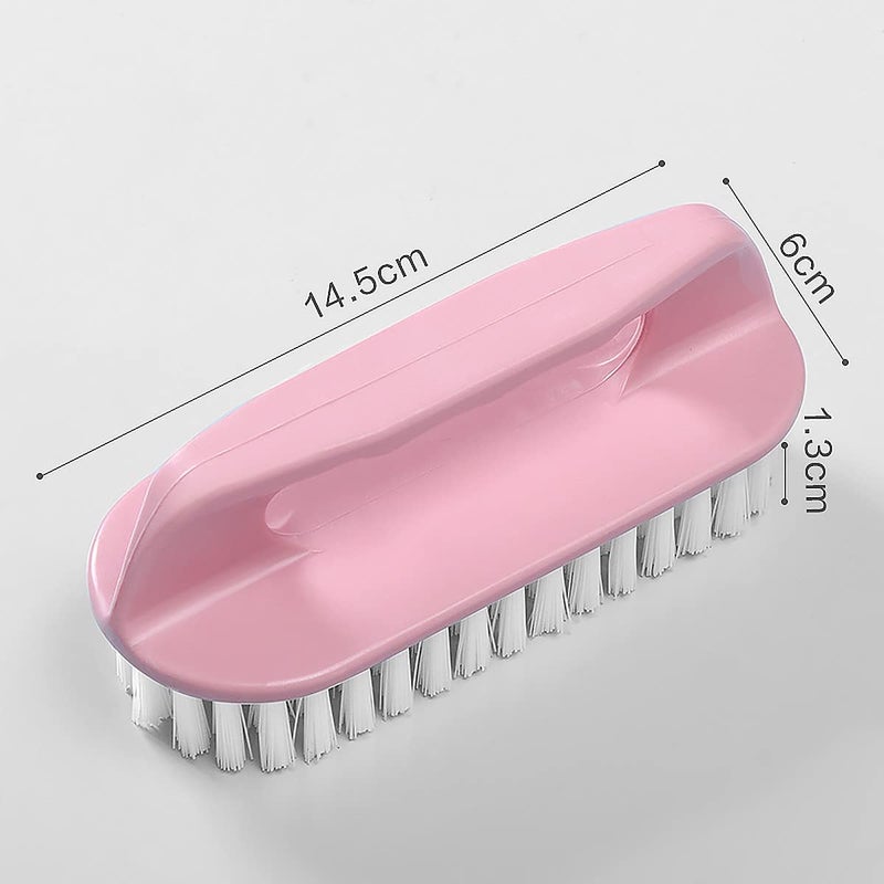 wolpin Wolpin 1Pc Multipurpose Bathroom Cleaning Brush with Handle Sink Brush, Shoe Brush Bathroom Brush Tile Cleaning, Pink - Image 5