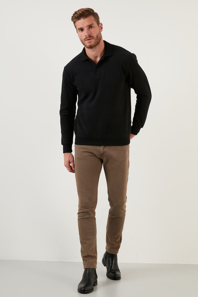 Buratti سويت شيرت بي polo بأزرار من القطن للرجال 456211  - Image 4