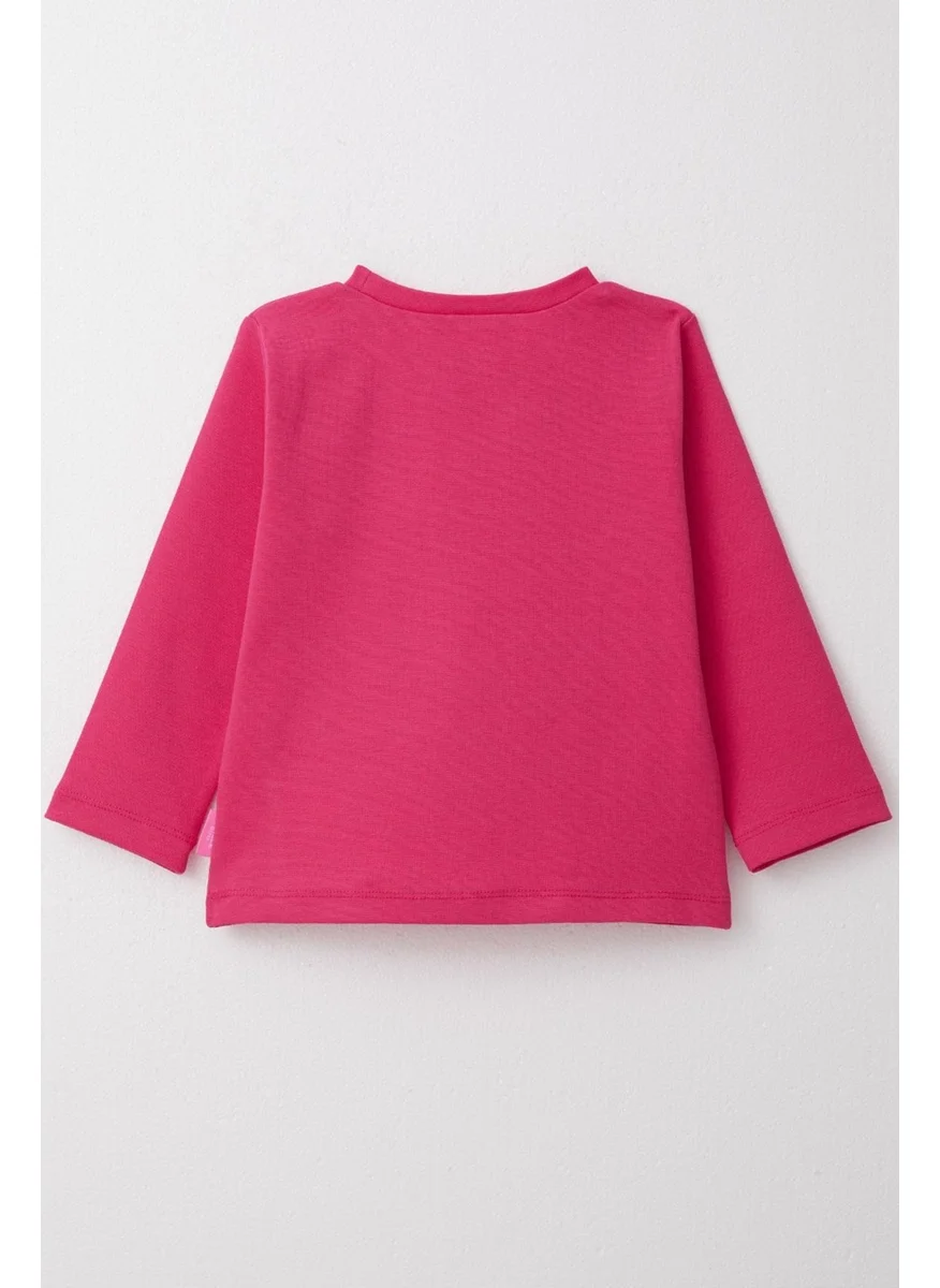 Breeze Girl Long Sleeve T-Shirt Basic 1-4 Years, Fuchsia