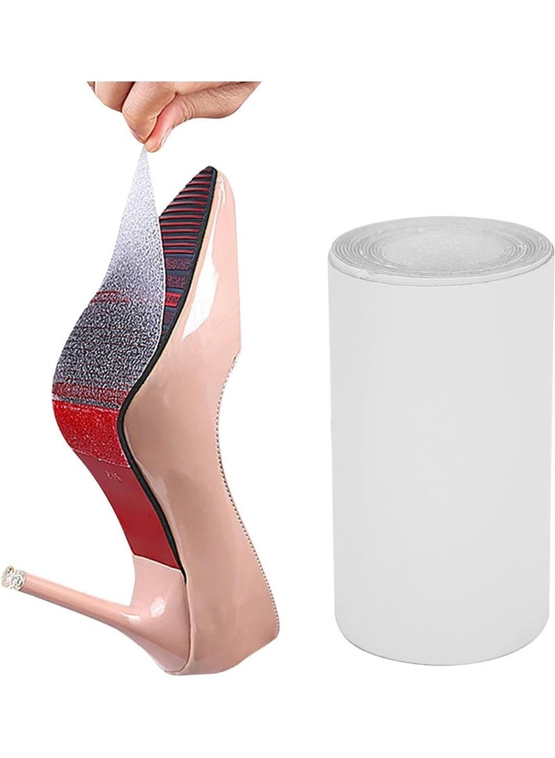 Sole Protectors,10x100 CM Self-Adhesive Sole Protector Roll With Anti-Slip Texture,Bottoms Sticker for High Heel Shoes,Clear Guard Anti Slip Bottoms Stickers for Women Sneakers - Image 1
