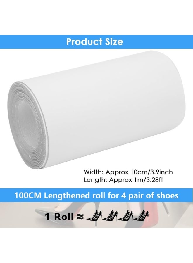 Sole Protectors,10x100 CM Self-Adhesive Sole Protector Roll With Anti-Slip Texture,Bottoms Sticker for High Heel Shoes,Clear Guard Anti Slip Bottoms Stickers for Women Sneakers - Image 2
