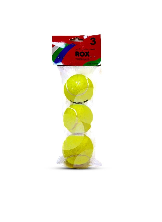 ROX High-Quality Tennis Ball Set - 3 Pieces