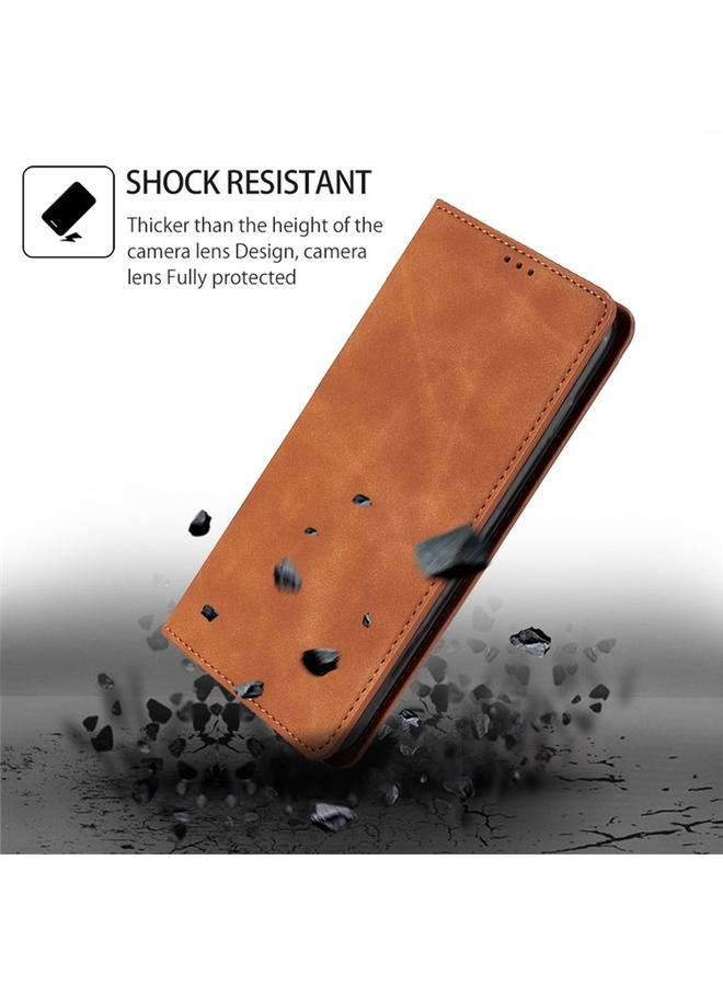 S-TOP Case For Samsung Galaxy A05 4G Skin Feel Magnetic Leather Phone Case - Image 5