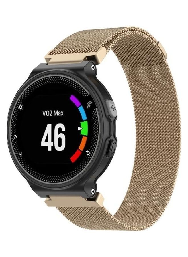 NIBEMINENT Replacement Band With 2-Piece Screwdriver For Garmin Forerunner 235 Champagne Gold - Image 2