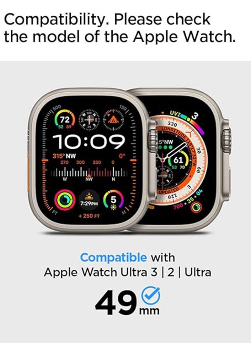 Spigen Rugged Armor Pro for Apple Watch Ultra 3 / 2 / 1 (49mm) Case Cover with Band - Dark Gray - Image 2