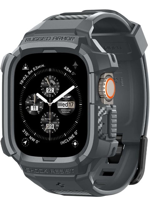 Rugged Armor Pro for Apple Watch Ultra 2 / 1 (49mm) Case Cover with Band - Dark Gray