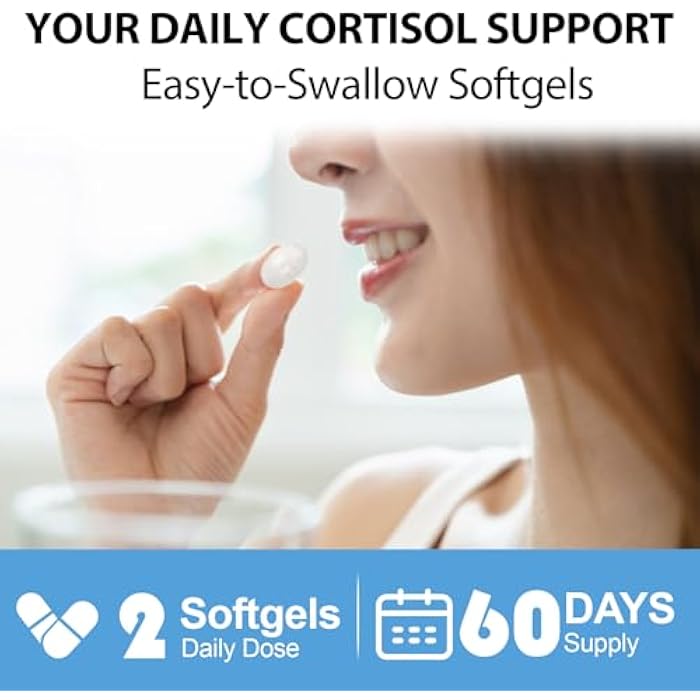 SCOLA Cortisol Supplement for Women and Men with Magnesium, Ashwagandha/L-Theanine, Cortisol Detox Manager, Cortisol Reducer Supports Relaxation & Calm, Mood, Sleep, 120 Count - Image 5