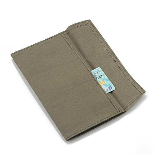 Dwpetzo Standard Travelers Notebook Wallet Insert Pocket with 2 Elastic Bands,1 Canvas Zipper Pouch Refill for TN Accessories Kit Card Holder Storage Bag File Folder Stationery - Image 4