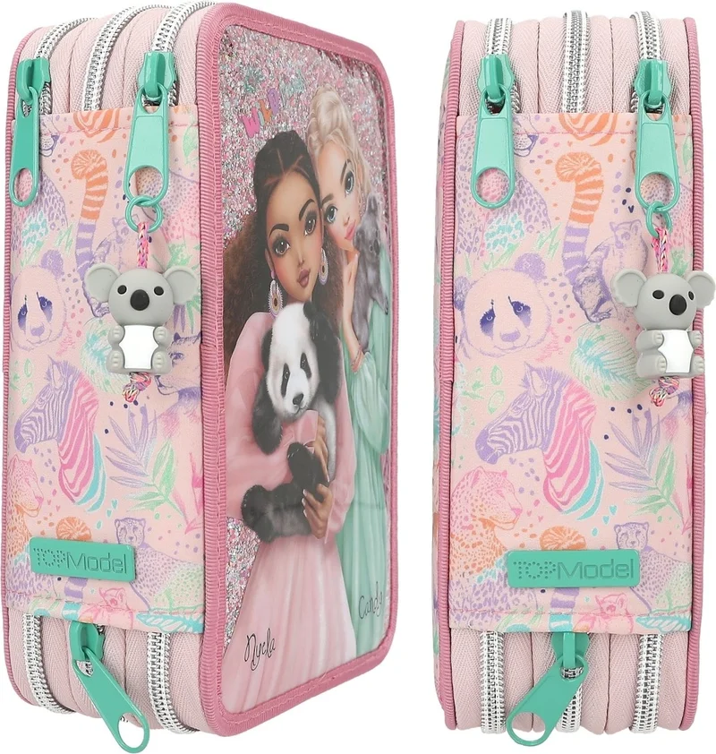 Top Model Panda and Koala 3 Layers Full Pencil Case