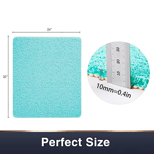 Asvin Soft Textured Bath, Shower, Tub Mat, 24x32 Inch, Phthalate Free, Non Slip Comfort Bathtub Mats with Drain, PVC Loofah Bathroom Mats for Wet Areas, Quick Drying - Image 5