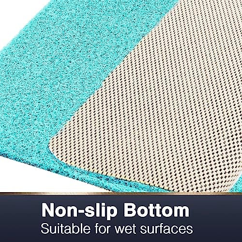 Asvin Soft Textured Bath, Shower, Tub Mat, 24x32 Inch, Phthalate Free, Non Slip Comfort Bathtub Mats with Drain, PVC Loofah Bathroom Mats for Wet Areas, Quick Drying - Image 3