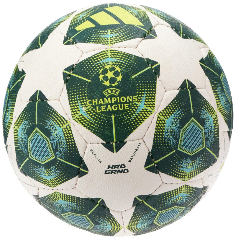 Adidas ucl hard ground white white shadow green football ball for men size 5 - Image 3