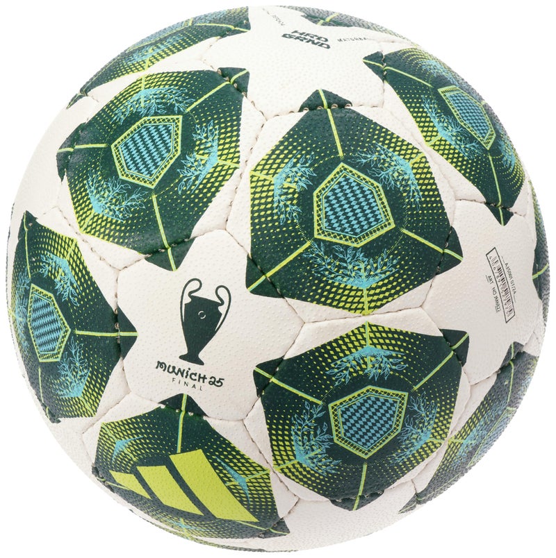 Adidas ucl hard ground white white shadow green football ball for men size 5 - Image 1