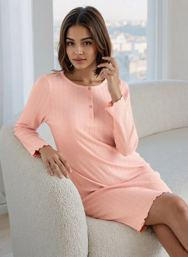 Splash FAV Textured Pointelle Night Dress