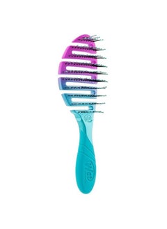 Wet brush Wet Pro Flex Dry Ombre Teal, Flexible Vented, Faster Drying, Comfortable Contouring, Scalp, Safe Heatflex, Bristles, Blow Drying, Open Vented Design, Quick Moisture Removal  - Image 3