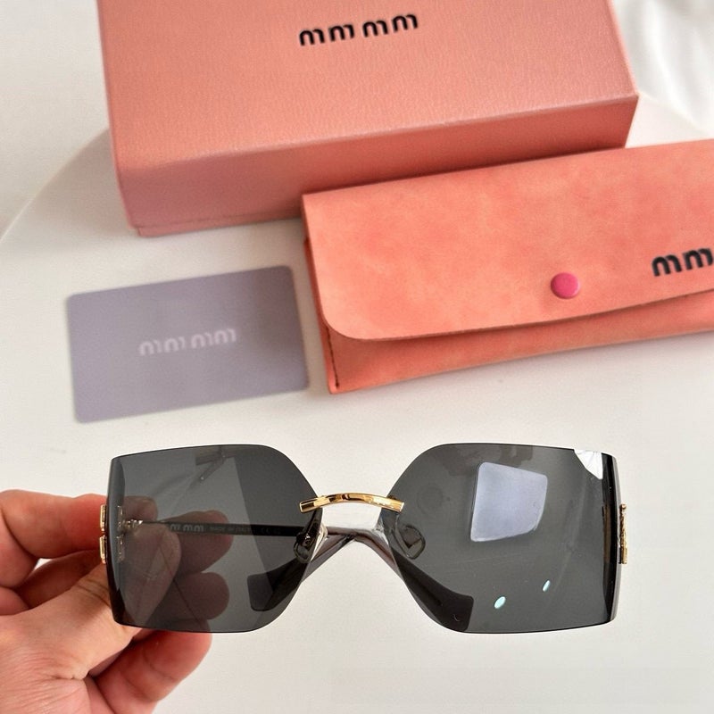 Generic High-Version MU54YS Letter Sunglasses Unisex Black 