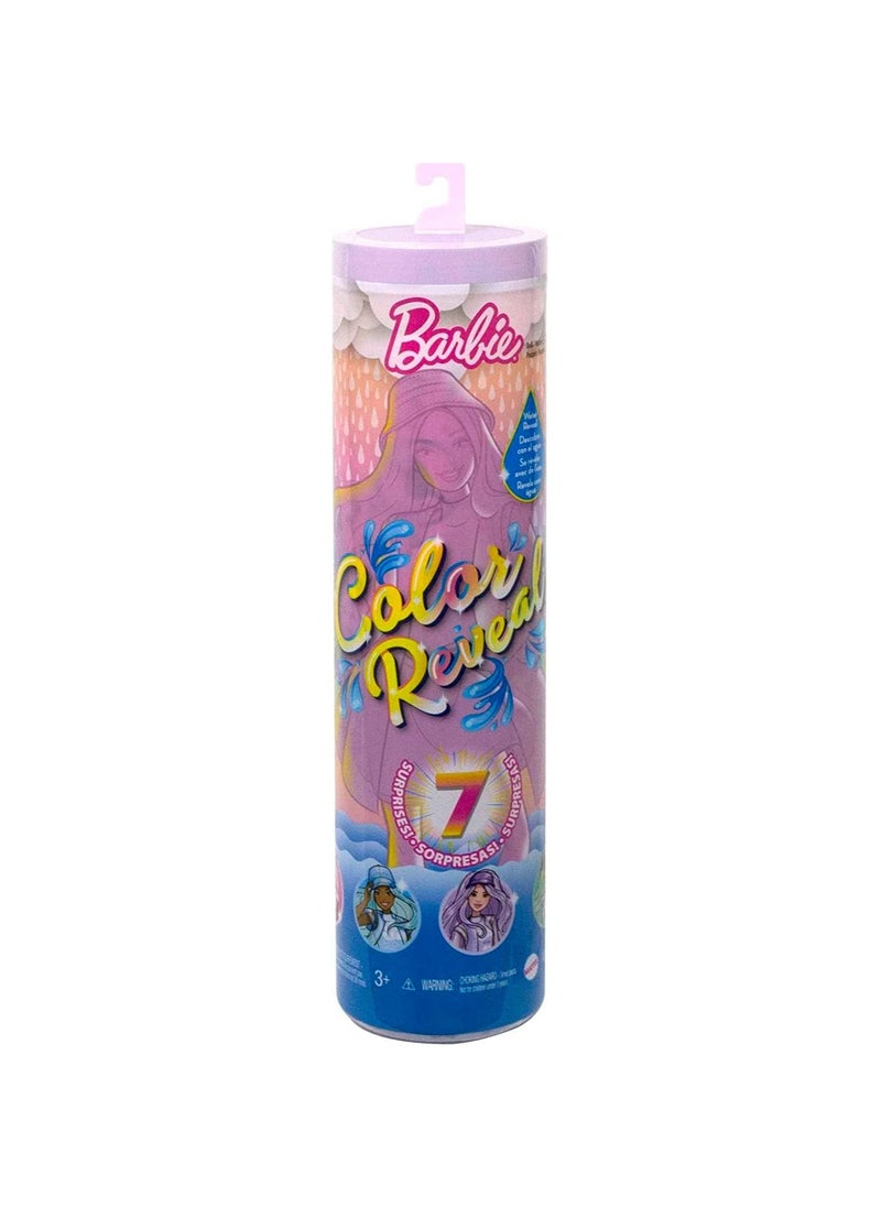Mattel (MCJG9) - Barbie Color Reveal Doll With 7 Unboxing Surprises, Sunshine & Sprinkles Series With Cloud Print & Color Change; Gift For Kids 3 Years & Older, Multicolor - Image 1