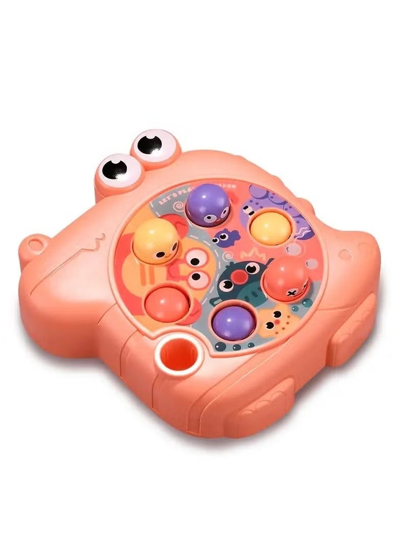 YelaJoy Whack A Mole Game for Toddlers,Pounding Toy for Kids Ages 3-8 Years Boys and Girls,Early Developmental Toy,Interactive Educational Toys with Sound and Light,Soft Hammers (Red) - Image 2