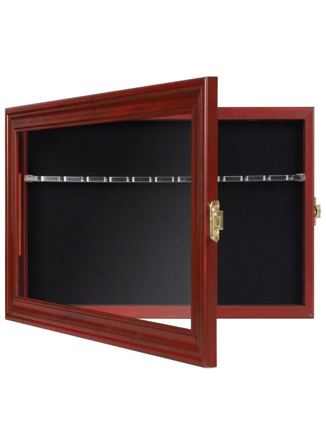 DisplayGifts Spoon Rack Display Case Wall Shadow Box to hold 12 Souvenir spoons (Mahogany Finish) - Image 4