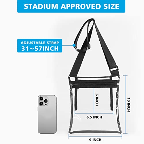 Vorspack Clear Bag Stadium Approved - TPU Clear Purse Clear Crossbody Bag for Women Clear Bags for Concert - Image 2