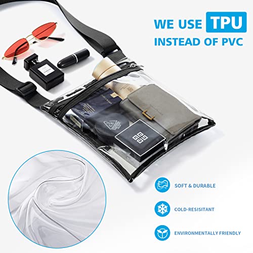 Vorspack Clear Bag Stadium Approved - TPU Clear Purse Clear Crossbody Bag for Women Clear Bags for Concert - Image 5