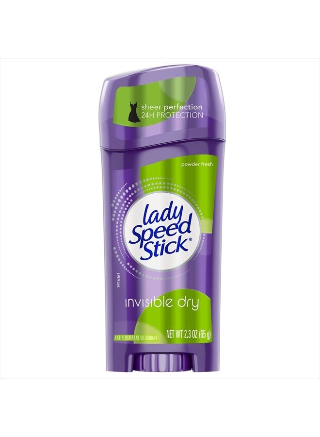 MENNEN Lady Speed Stick Antiperspirant Deodorant, Invisible, Powder - 2.3 oz, Package may vary - Image 1