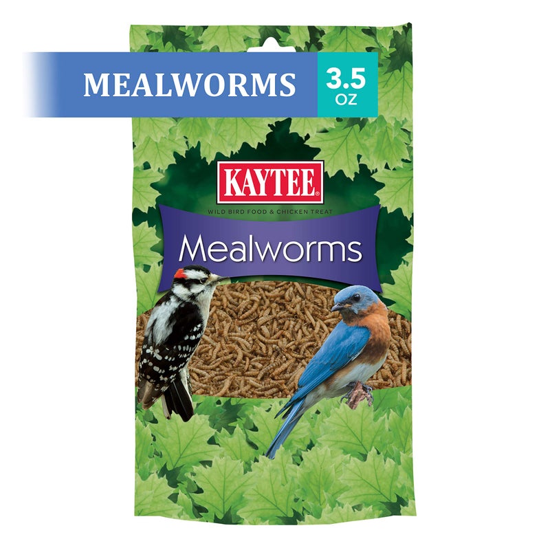 Kaytee Wild Bird Food Mealworms For Bluebirds, Wrens, Robins, Chickadees, Woodpeckers, Cardinals & Chickens, 3.5 Ounce - Image 4