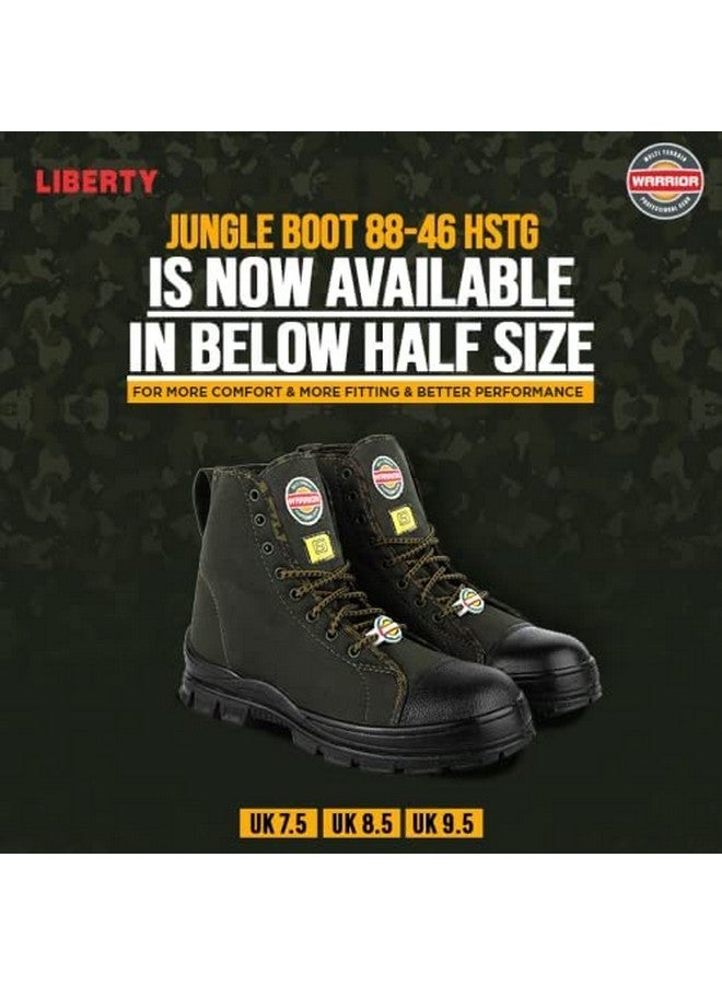 Liberty Warrior 88-46HSTG Jungle Boot for Men, Soft Toe, Olive Green & Black, size-6UK - Image 2