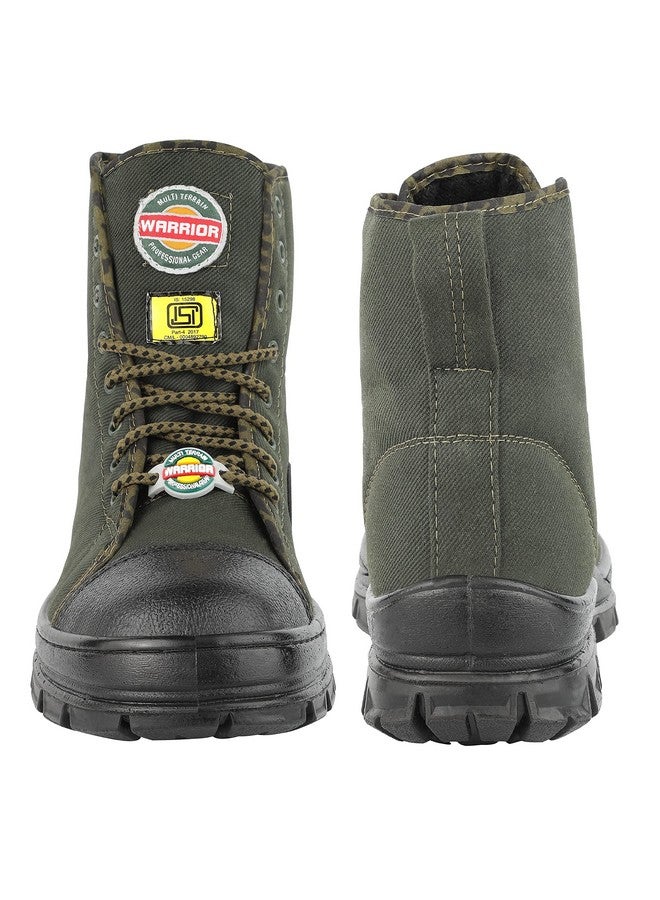 Liberty Warrior 88-46HSTG Jungle Boot for Men, Soft Toe, Olive Green & Black, size-6UK - Image 4