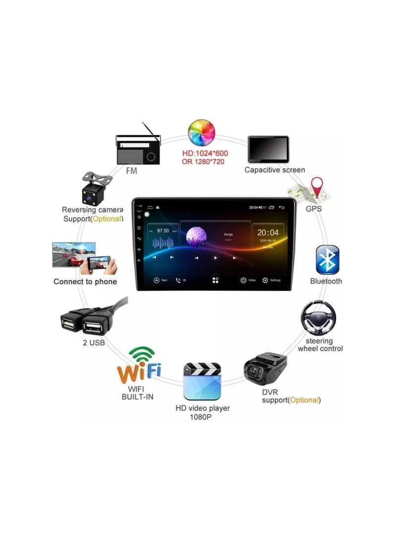 SHEZA STAR ستيريو سيارة أندرويد لمازدا 6 2016 2017 2018 4 جيجابايت رام 64 جيجابايت روم مرآة-لينك واي فاي بلوتوث، راديو نظام تحديد المواقع، دعم آبل كار بلاي، شاشة لمس IPS بحجم 9 إنش مع كاميرا خلفية مرفقة - Image 4