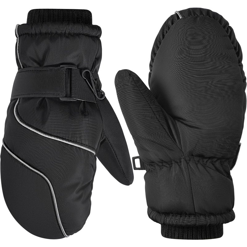 coclothy Snow Gloves for Kids - Waterproof Ski Mittens Gloves Boys Girls, Warmth Winter Toddler Mittens Glove for Toddlers Child Snowboarding Outdoor - Image 1
