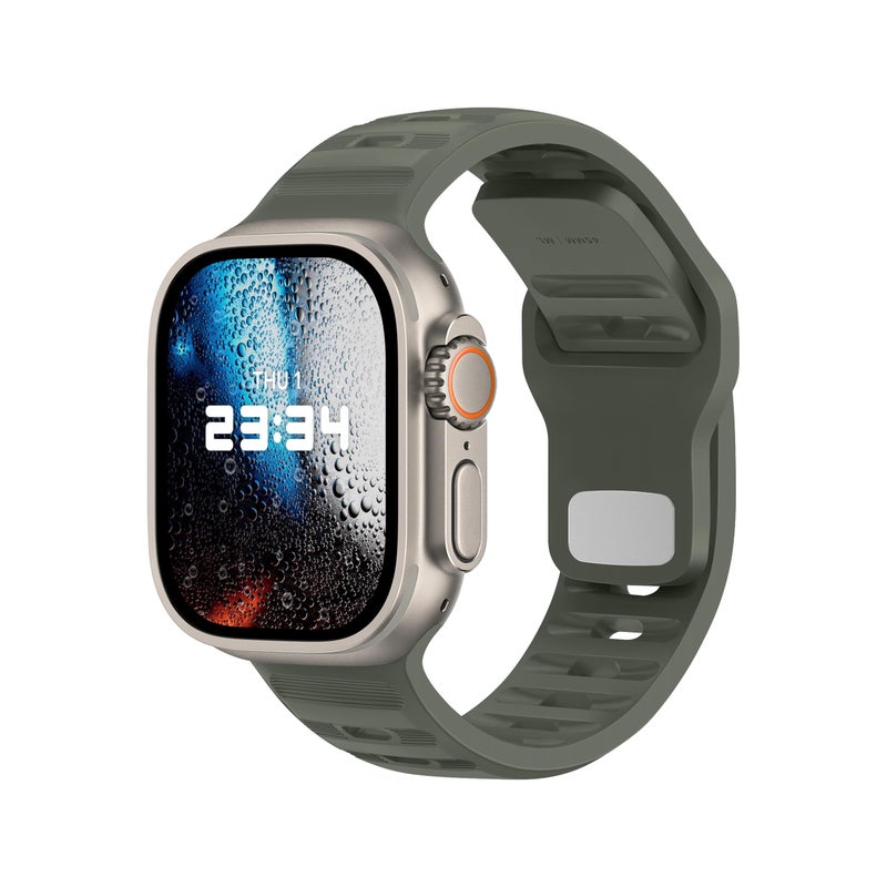 DONEGANI UC1 Sport Band for Apple Watch Bands Ultra 2 49mm, Series 10 46mm, 9 8 7 45mm 41mm, SE 6 5 4 44mm 40mm, 3 2 1 42mm 38mm Men Women iWatch, Strap Silicone - Image 1