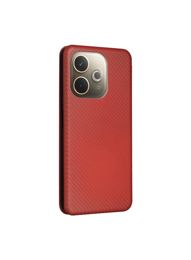 S-TOP Case For OPPO A5 Pro 5G Global Carbon Fiber Texture Flip Leather Phone Case - Image 3