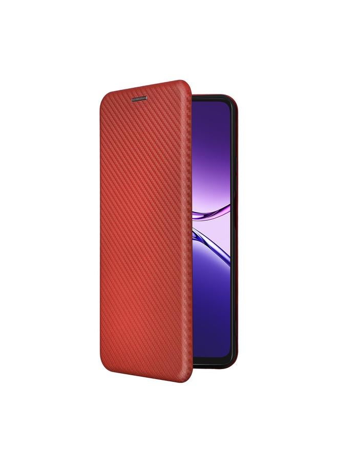 S-TOP Case For OPPO A5 Pro 5G Global Carbon Fiber Texture Flip Leather Phone Case - Image 2