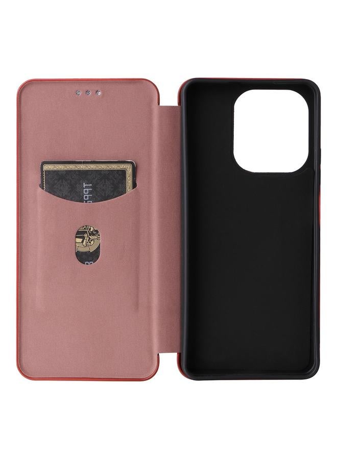 S-TOP Case For OPPO A5 Pro 5G Global Carbon Fiber Texture Flip Leather Phone Case - Image 4