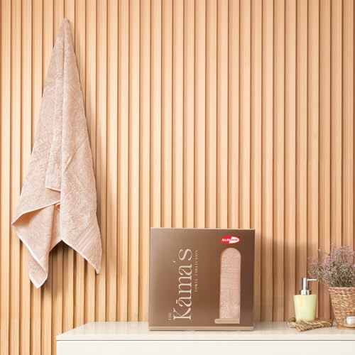 Sassoon Kama 100% Cotton Medium Bath Towel in 450 GSM- Beige - Image 2