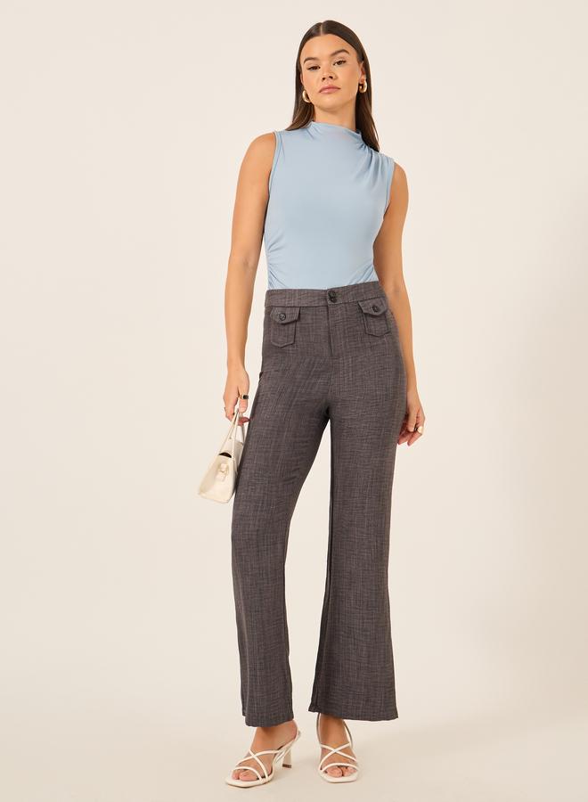 Styli Solid Sleeveless High Neck Bodysuit - Image 2