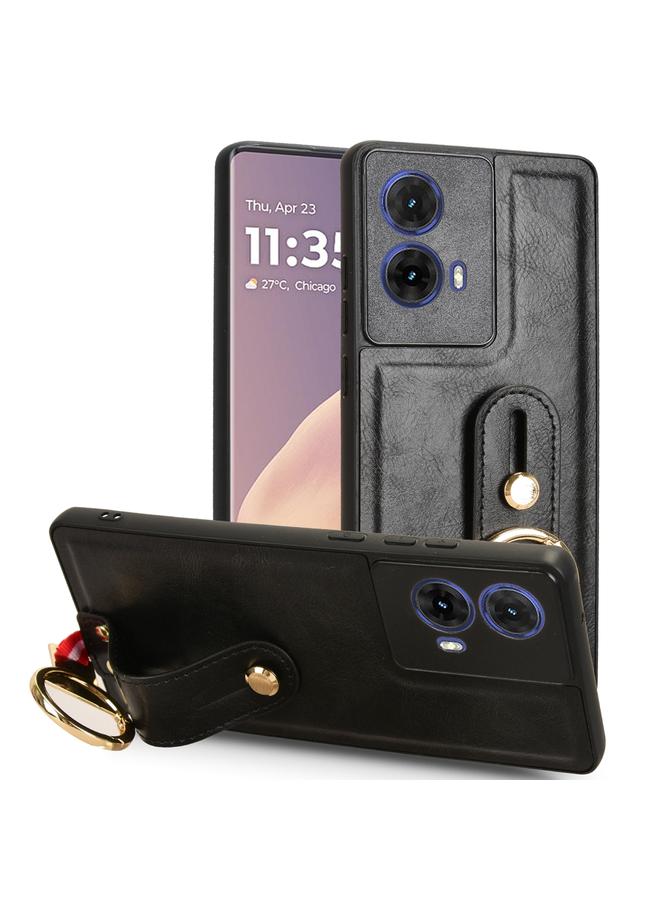 S-TOP Case For Motorola Moto G85 5G Wristband Leather Back Phone Case - Image 1