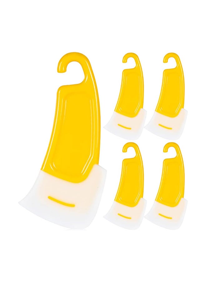 5 Pieces Wok Scraper Silicone Kitchen Spatula Bowl Spatula Dressing Container Butter Spatula Multipan Waffle Mold Silica Gel Nonstick - Image 1