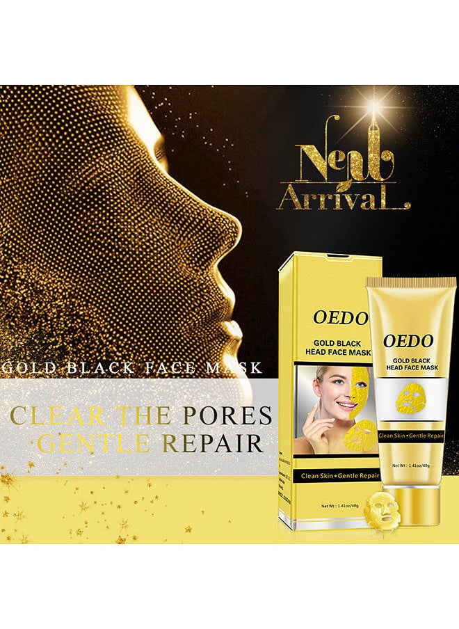 OEDO - OEDO Gold Face Mask Blackhead Remover Mask Peel Off Mask for Deep Cleansing Moisturizing Purifying for All Skin Types(40g) - Image 1