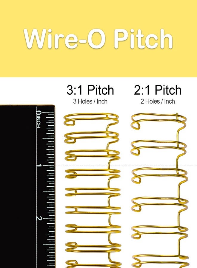 Rayson WR2119M Wire Binding Spines, 2:1 Double Loop Binding Wires 3/4 Inch, 21-Loop Wire Ring Pack of 50 with Black, Gold, Blue, White, Silver - Image 3