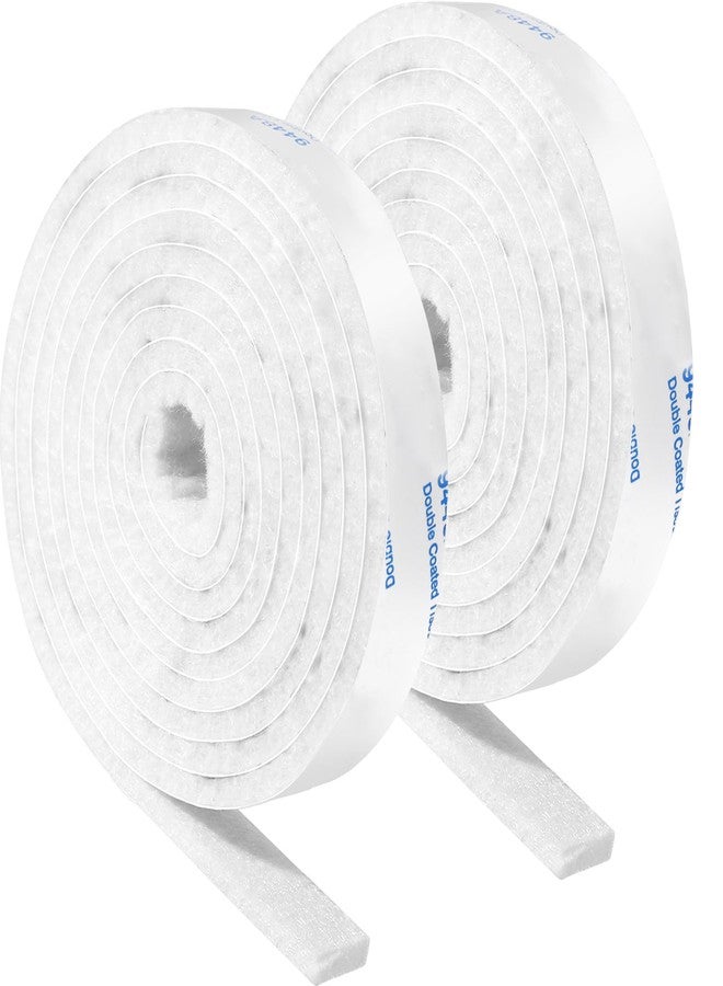PremiFix Felt Strips with Adhesive Backing, Felt Tape with Adhesive Backing, Felt Furniture Strips 2 Pack Roll 1/2"x 60" White, Felt Strips for Furniture - Image 1