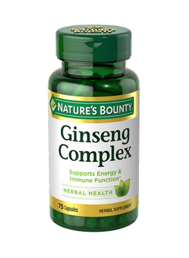 NATURE'S BOUNTY Ginseng With Royal Jelly - 75 Capsules  - Image 1
