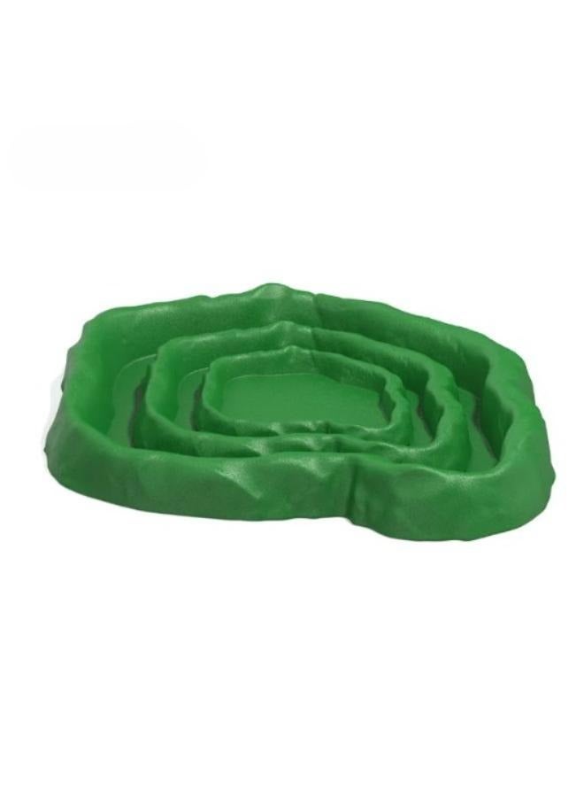 Imitation Rock Green and Grey Water Bowl Dish - Image 2