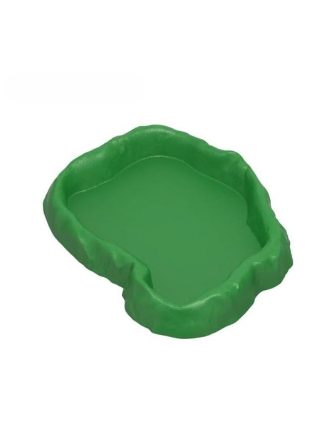 Imitation Rock Green and Grey Water Bowl Dish - Image 3