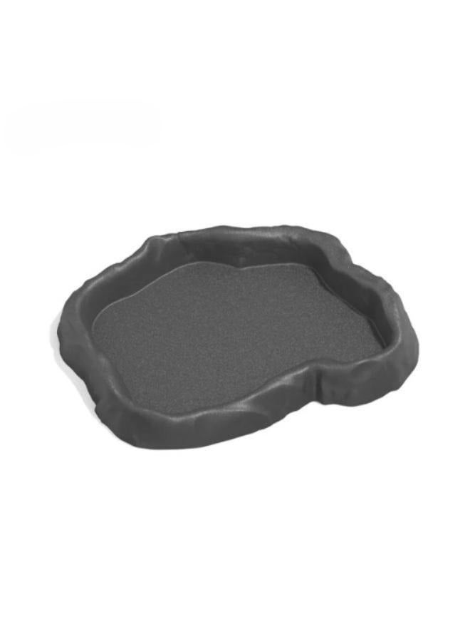 Imitation Rock Green and Grey Water Bowl Dish - Image 4
