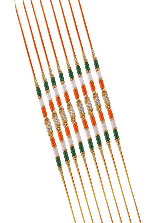 Suninow Designer Independence Day Rakhi(Pack of 8)