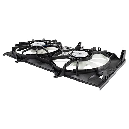 TRQ مجموعة مروحة تبريد مزدوجة رادياتير TRQ متوافقة مع تويوتا سيينا 2004-2005 TO3115135 - Image 5