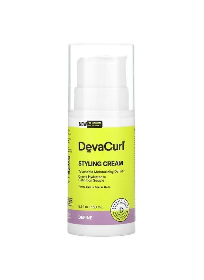 DevaCurl DevaCurl, Styling Cream, Touchable Moisturizing Definer, 5.1 fl oz (150 ml) 