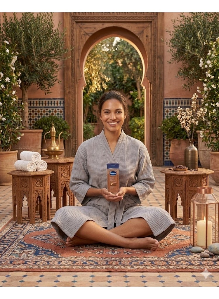 فازلين زيت جيل الجسم فازلين إنتينسيف كير كوكو راديانت - فازلين بودي أويل بزبدة الكاكاو النقية لترطيب عميق ولمعان صحي - 200 مل - Image 5